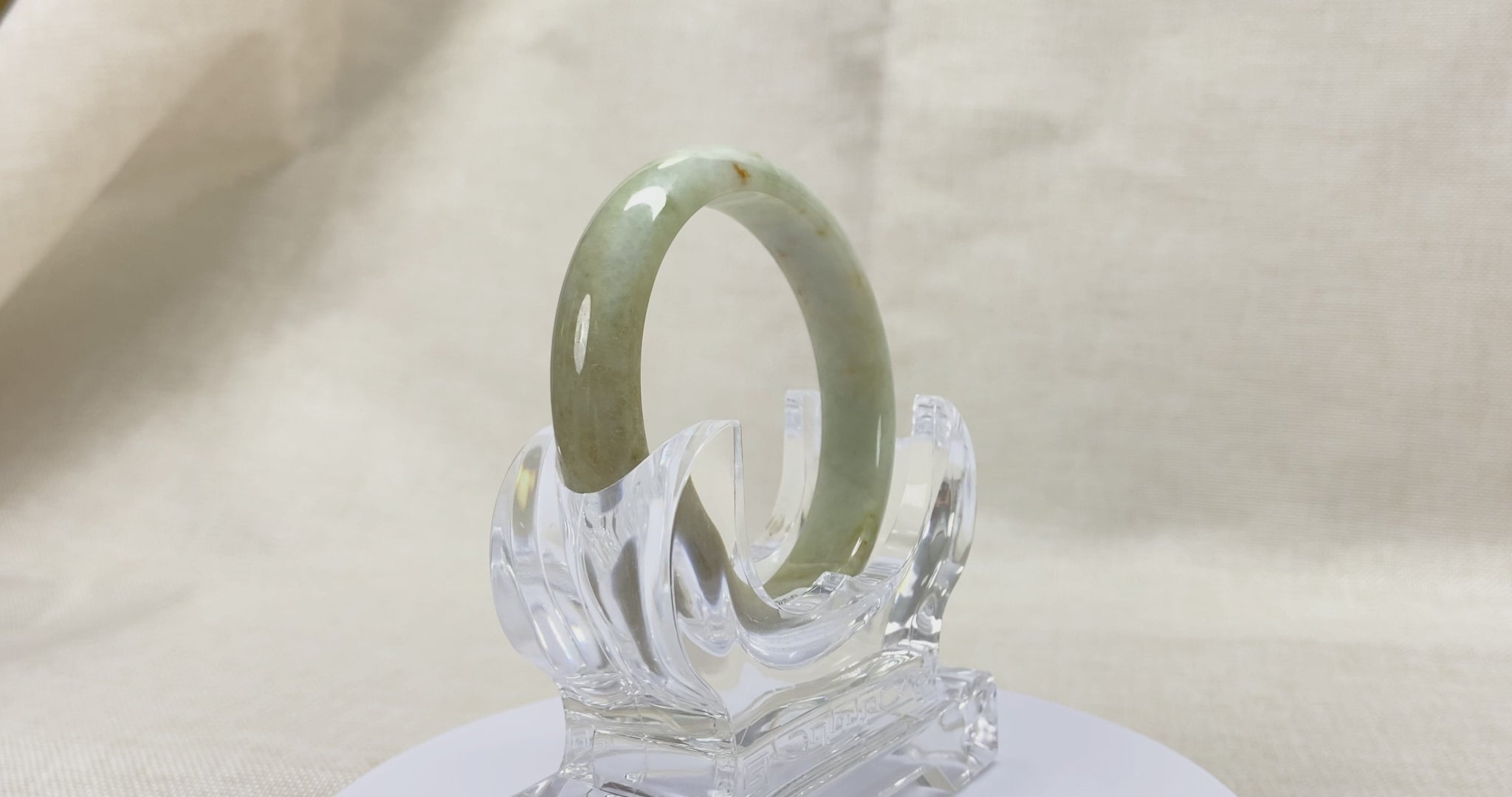 Certified Natural Jadeite Bangle (57mm) 113675
