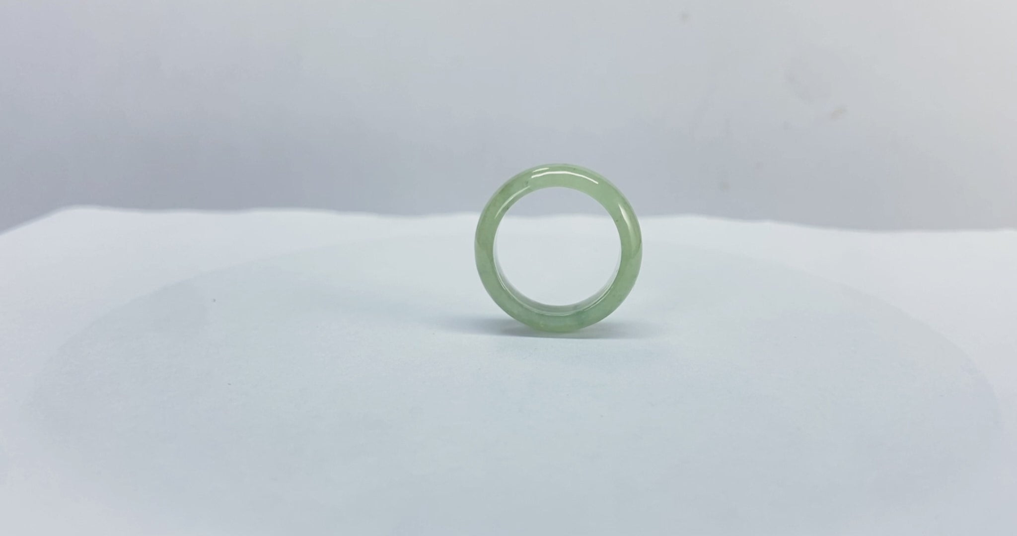 Certified Natural Jadeite Ring (18mm) 134374