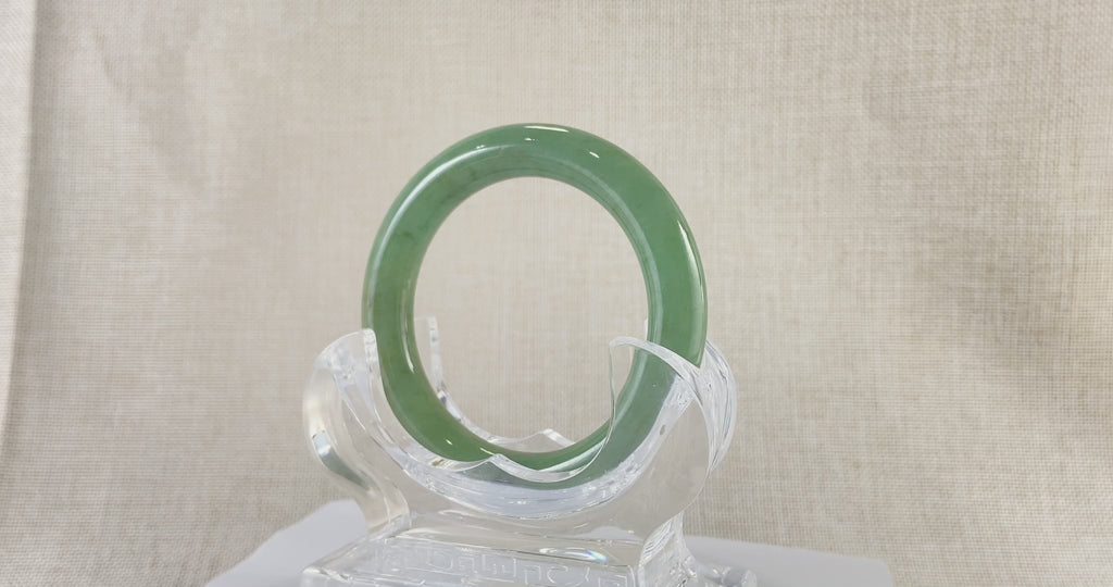 Certified Natural Jadeite Bangle (52mm) 97485