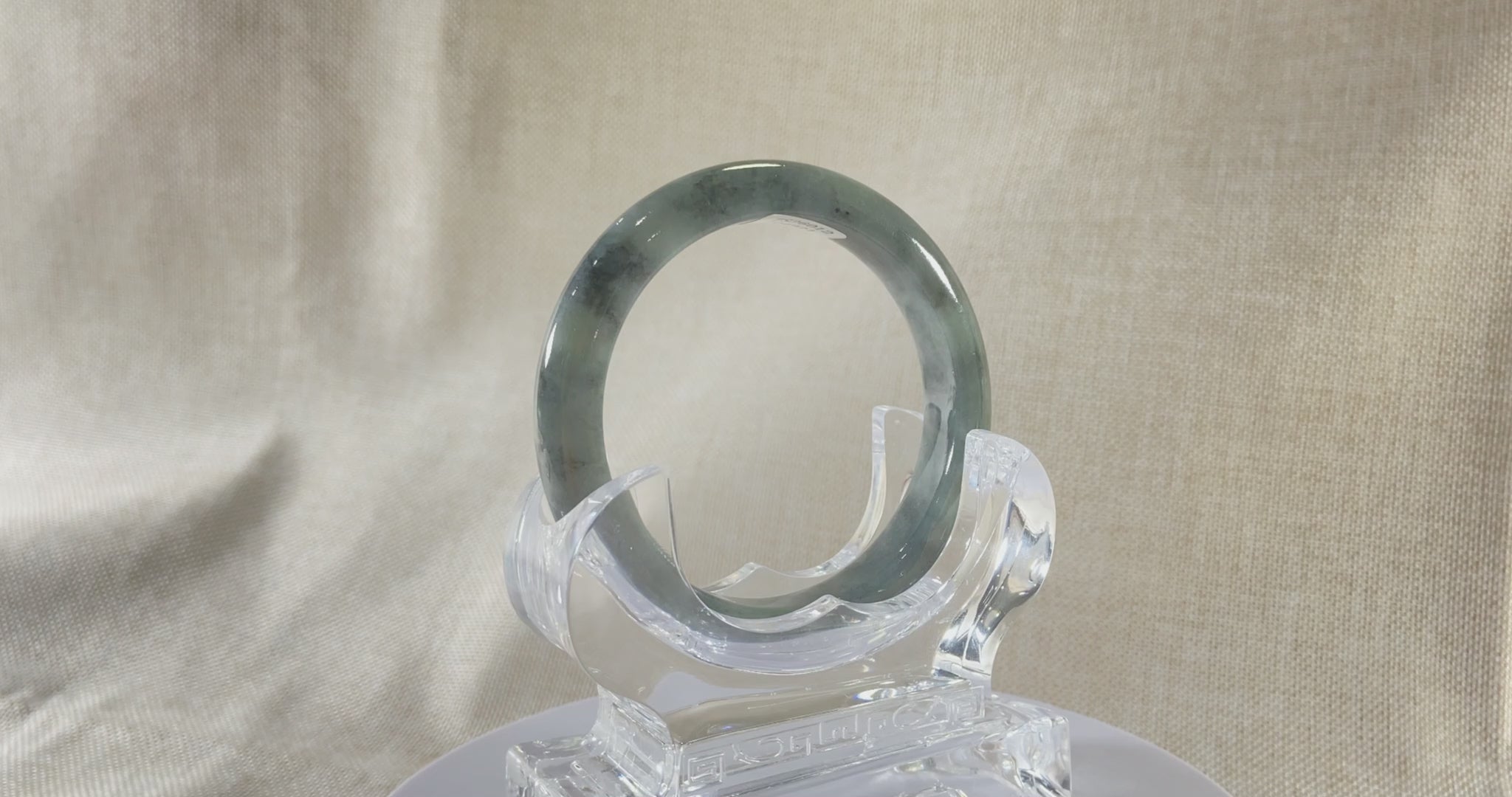 Certified Natural Jadeite Bangle (57mm) 135353