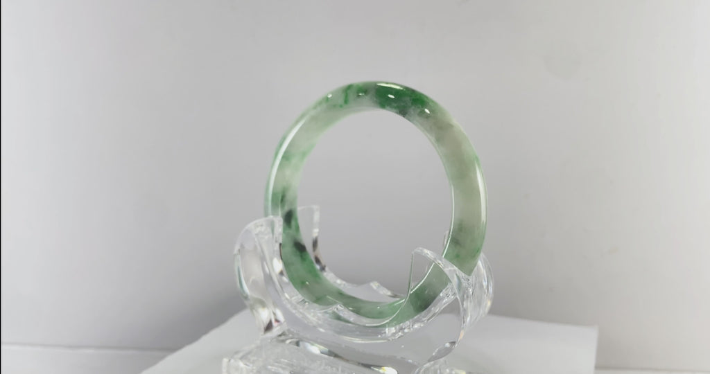 Certified Natural Jadeite Bangle (60mm) 114258