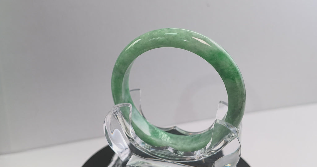 Certified Natural Jadeite Bangle (61mm) 88787