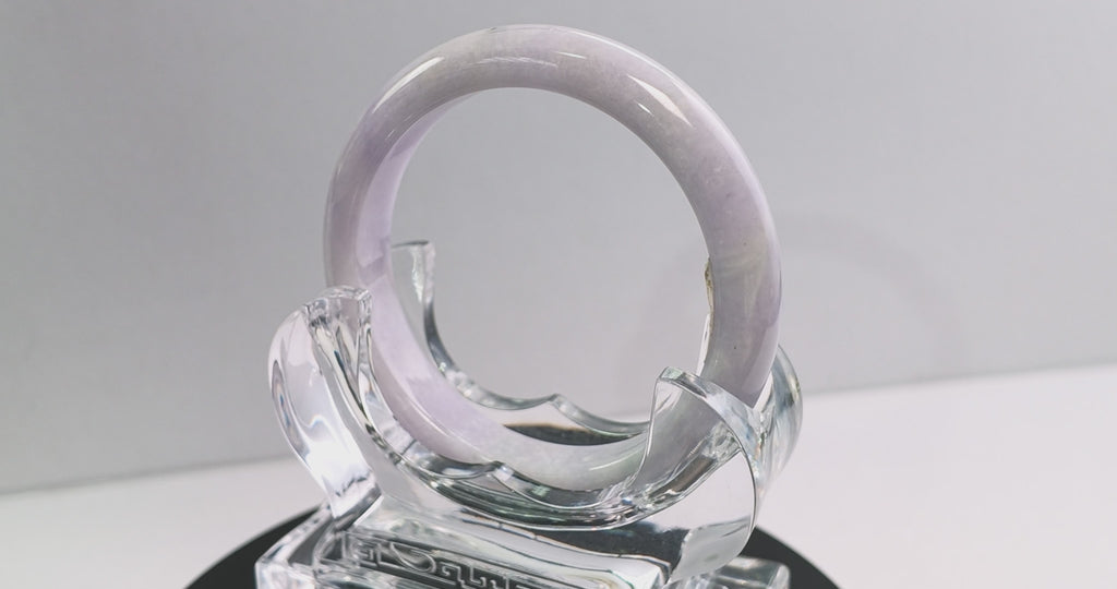 Certified Natural Jadeite Bangle (59mm) 86865