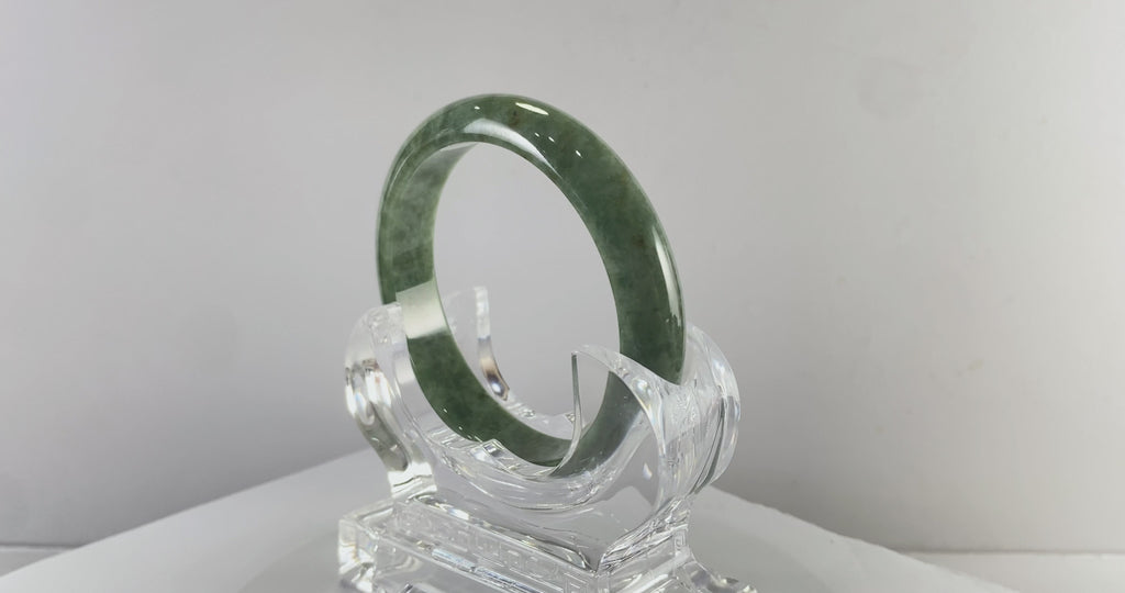 Certified Natural Jadeite Bangle (59mm) 110308