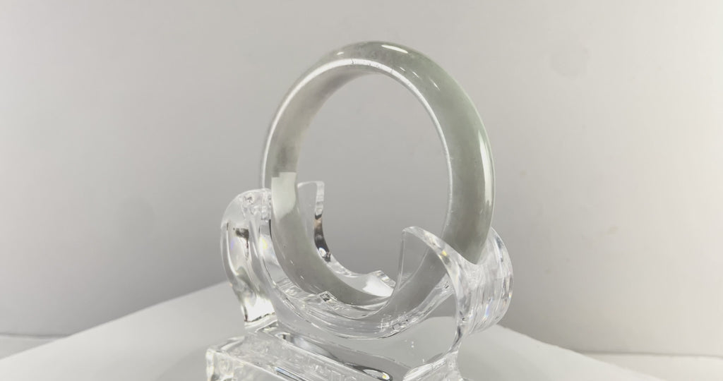 Certified Natural Jadeite Bangle (59mm) 77734
