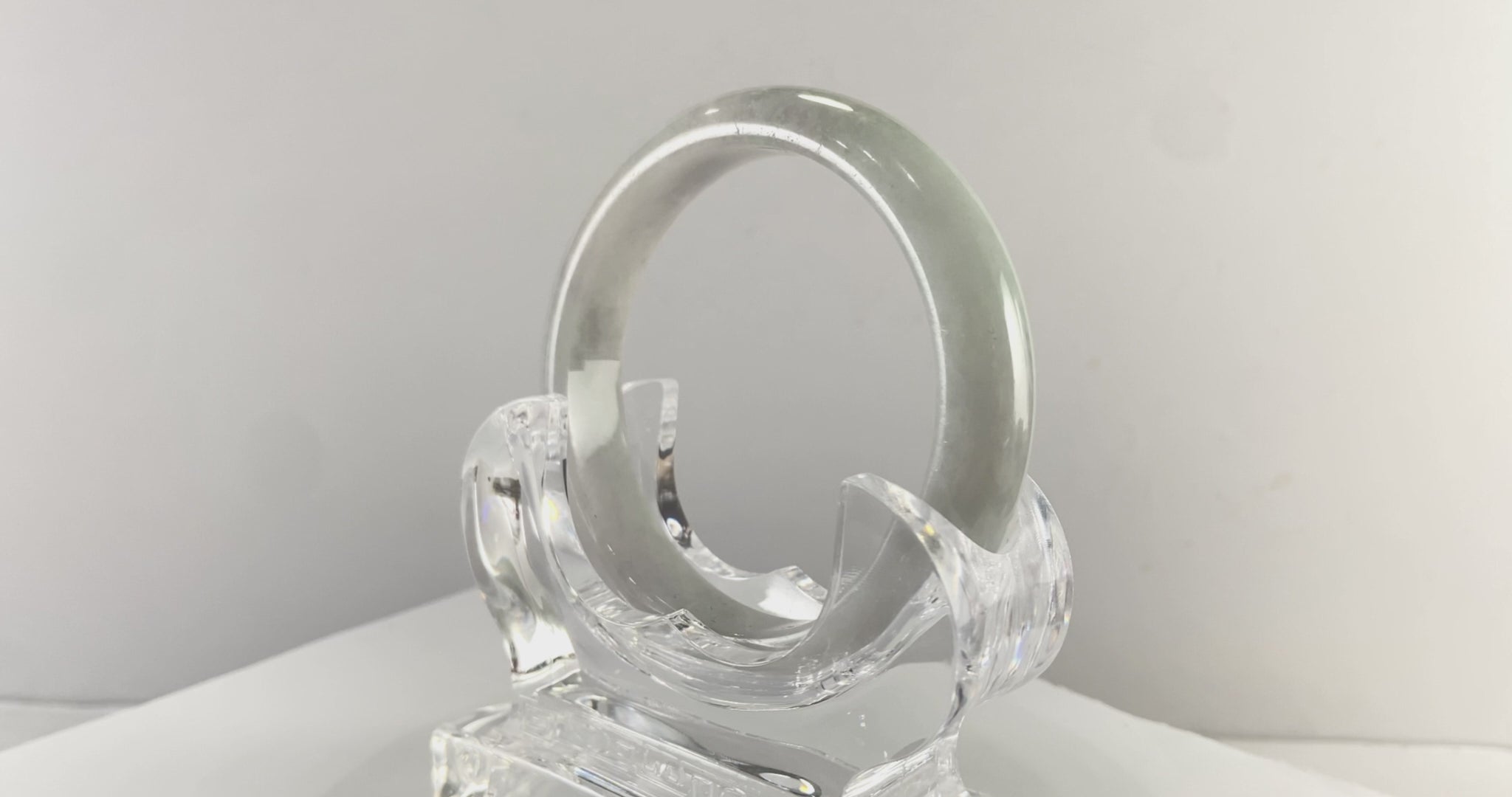Certified Natural Jadeite Bangle (59mm) 77734